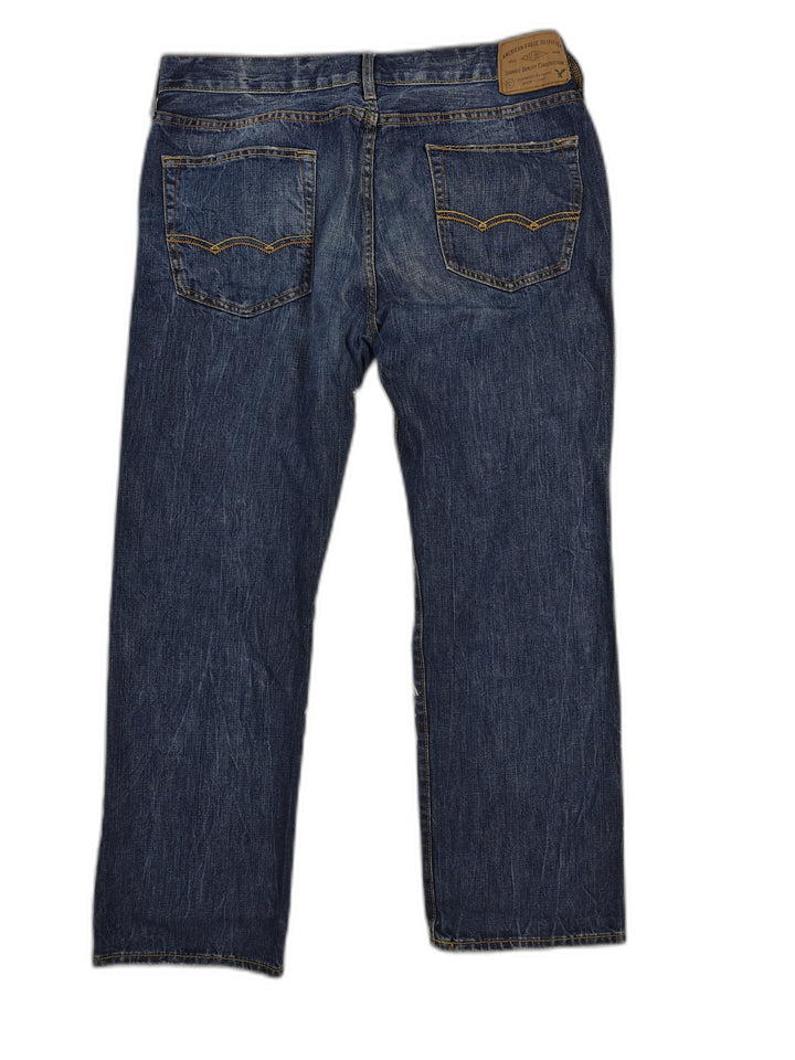 Mens American Eagle Straight Leg Jeans Medium Blue Size 36x30