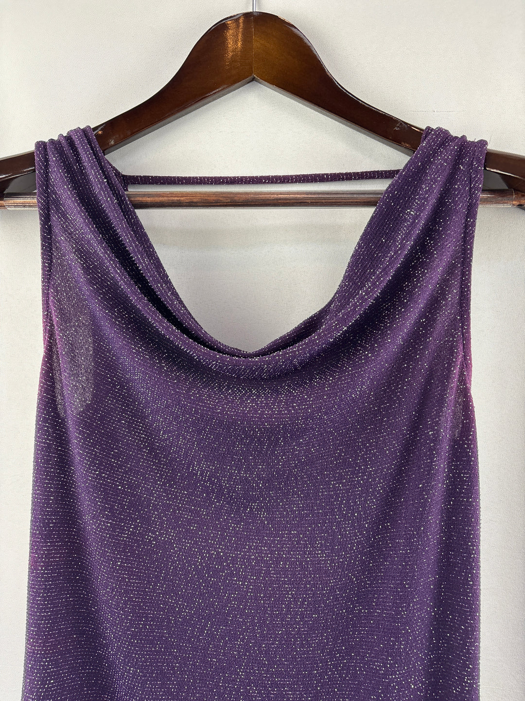 Women’s Jennifer Lopez Small Deep Purple Cowelneck Blouse
