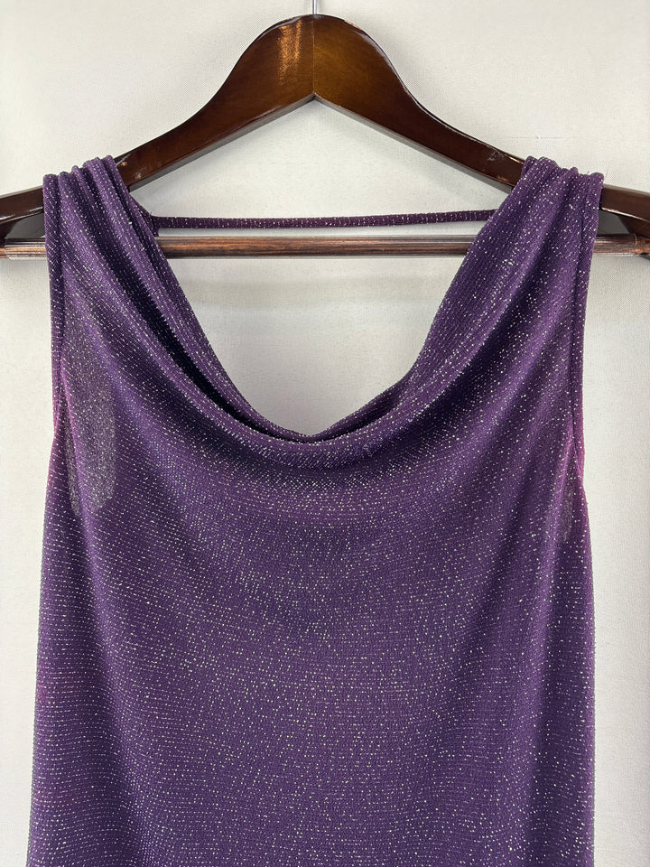 Women’s Jennifer Lopez Small Deep Purple Cowelneck Blouse