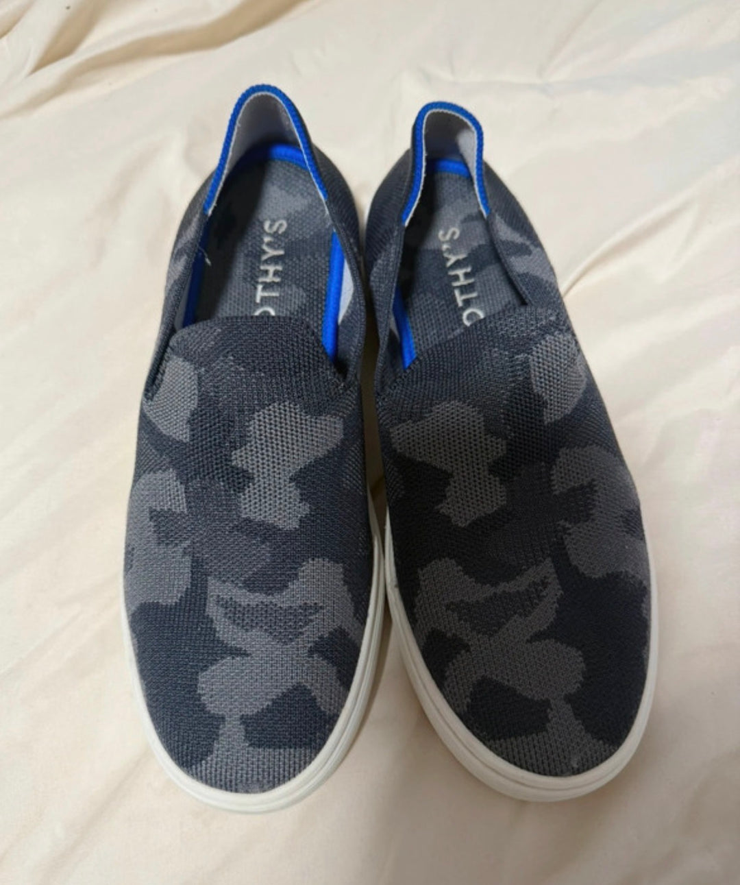 Rothy’s camo slip on sneakers