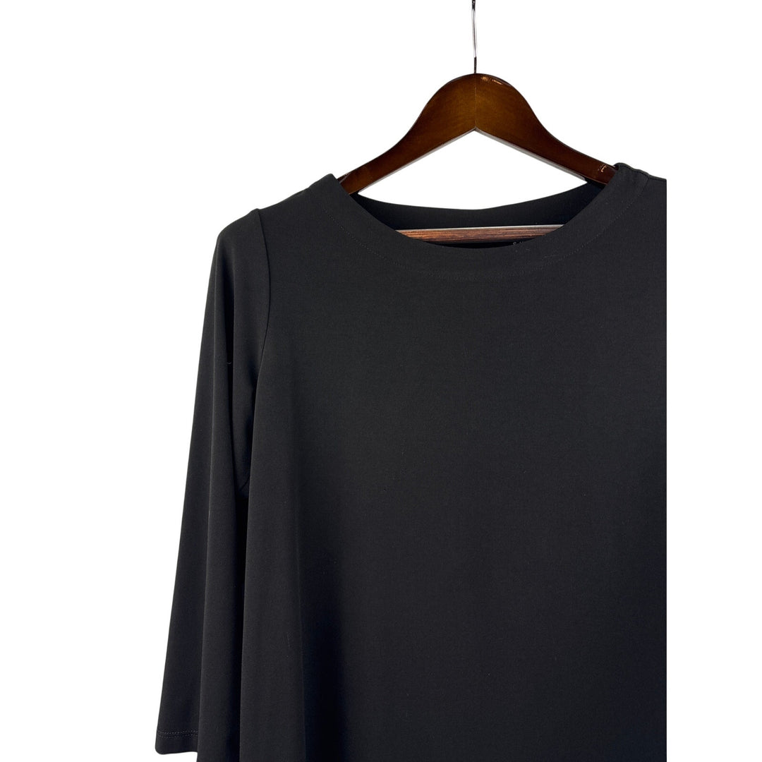 Women’s Susan Graver Small Black 3/4 Sleeve Blouse