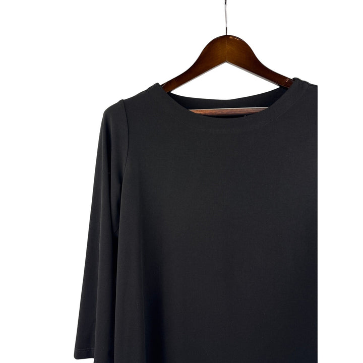 Women’s Susan Graver Small Black 3/4 Sleeve Blouse