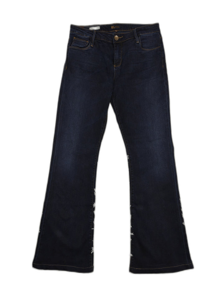 Womens KUT From The Kloth Dark Indigo Flare Jeans Size 12