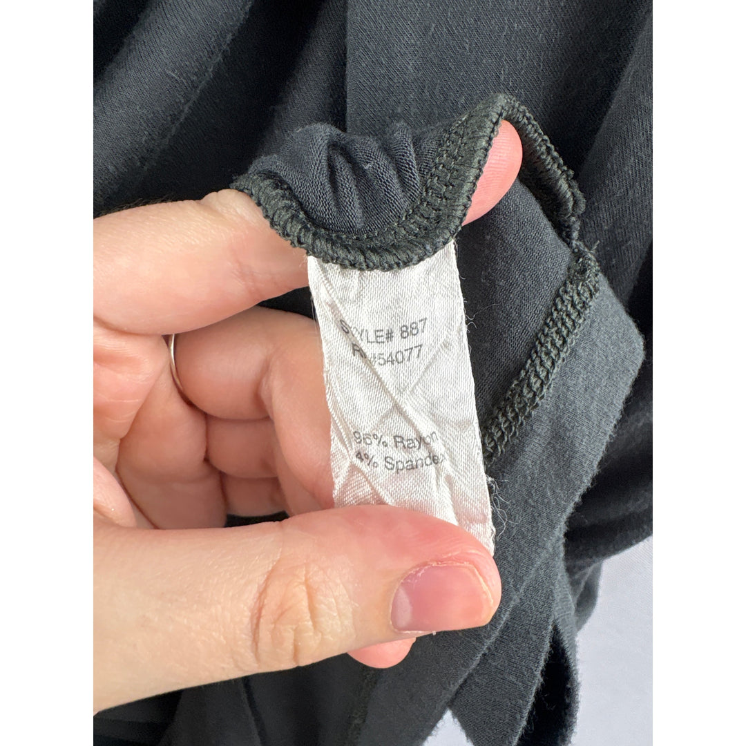 Women’s Cabi XL Gray Short Sleeve Cowelneck Blouse