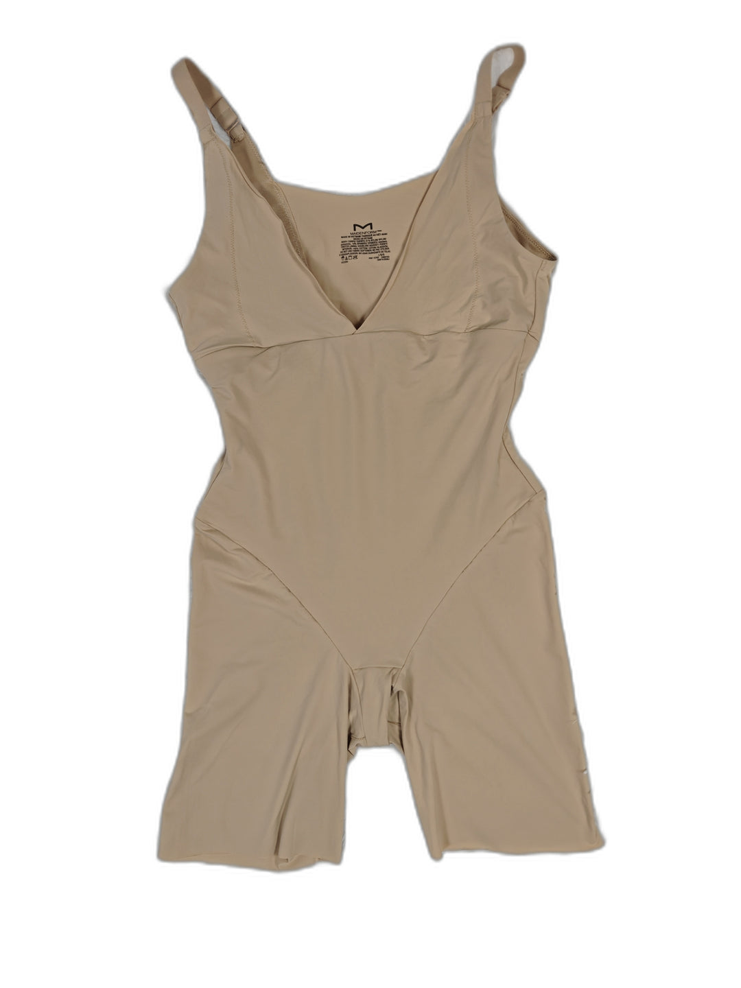 Womens Maidenform Shapewear Bodysuit Beige Size L