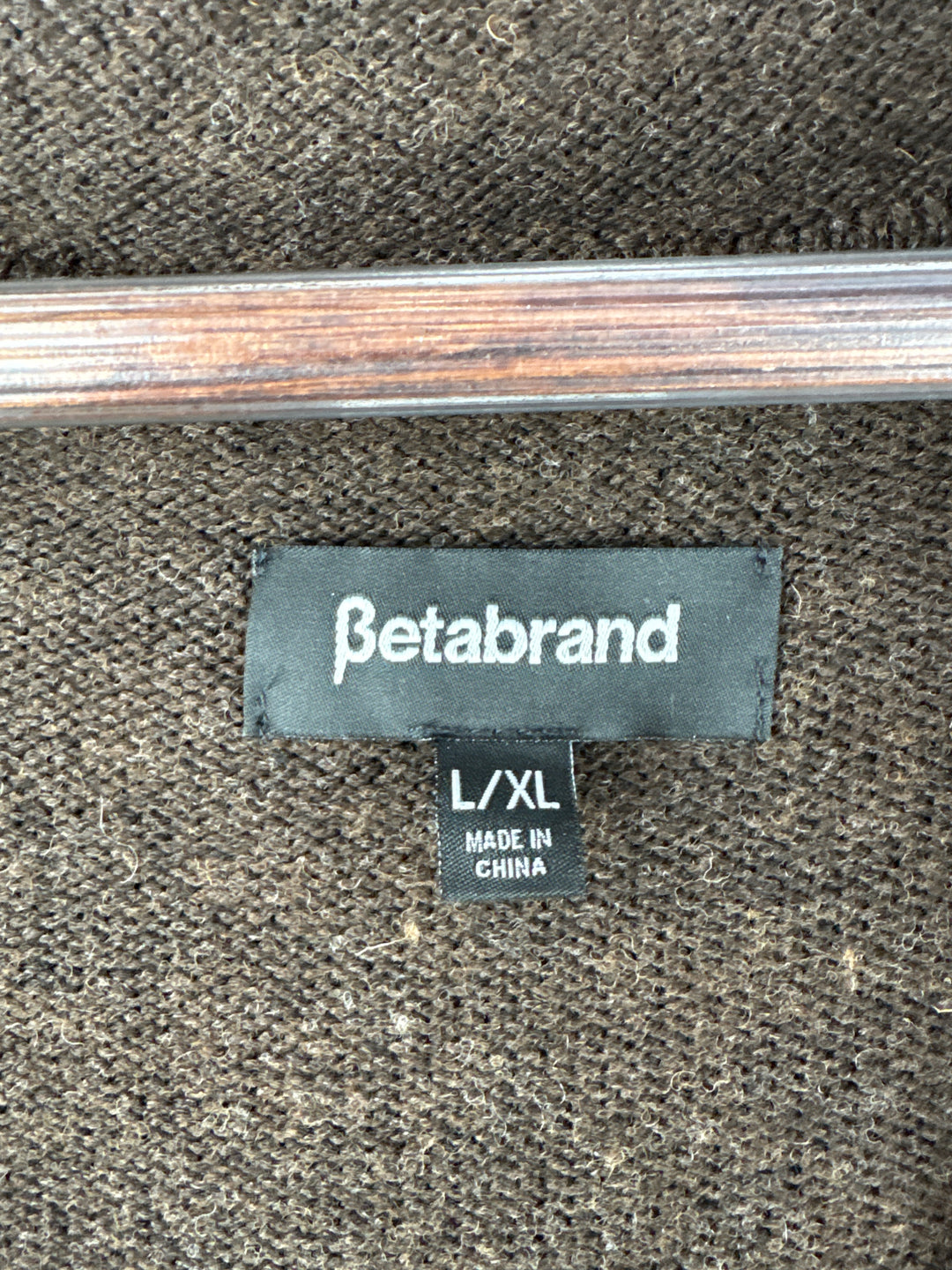 Women’s Betabrand L/XL Chocolate Brown Wrap Cardigan