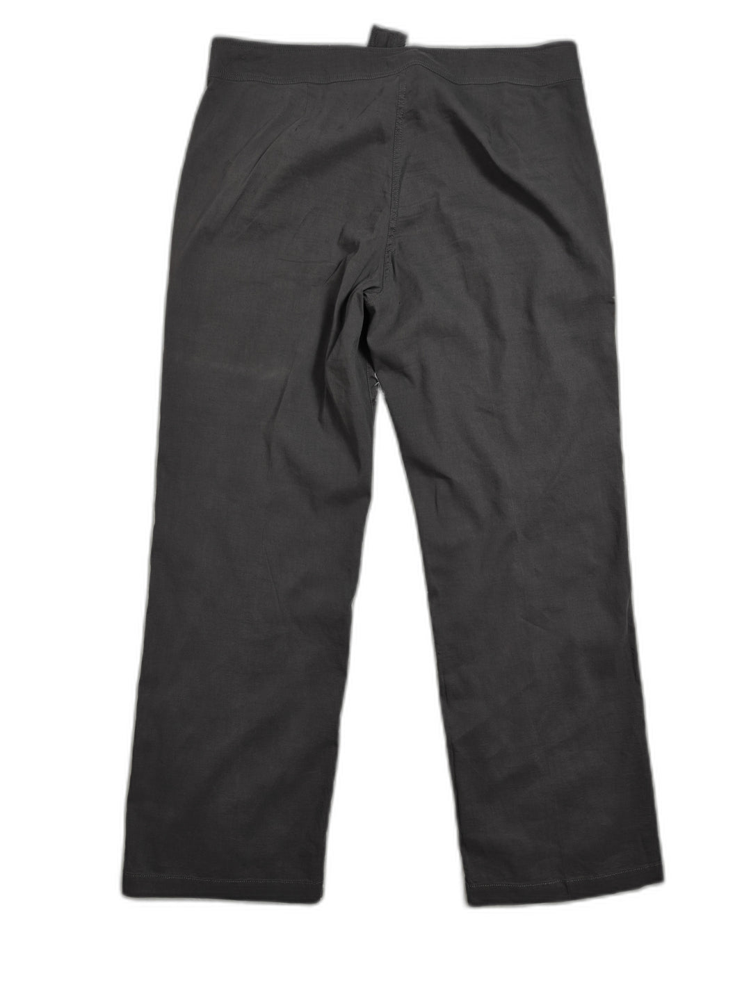 Eileen Fisher Womens Gray Linen Blend Straight Leg Pants Size 14