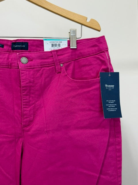 Charter Club Pink Lexington Straight Leg Pant NWT Sz16