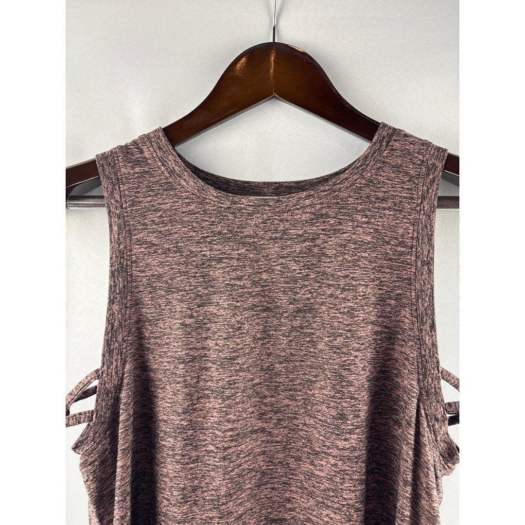 Women’s Beyond Yoga Small Brown & Black Pattern Sports Tank