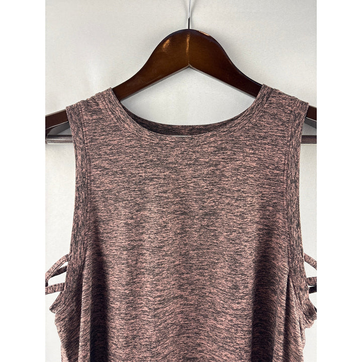 Women’s Beyond Yoga Small Brown & Black Pattern Sports Tank