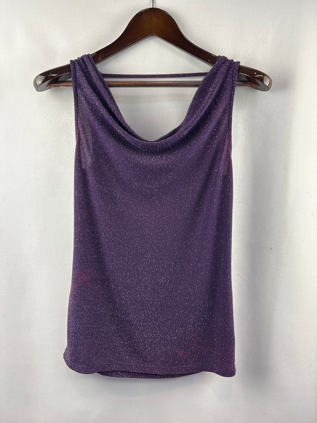 Women’s Jennifer Lopez Small Deep Purple Cowelneck Blouse
