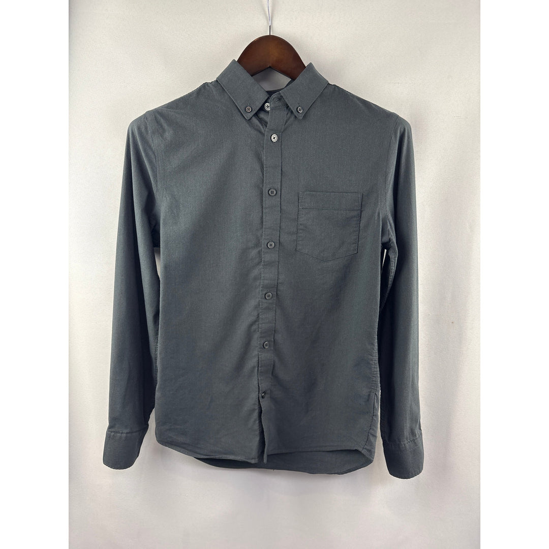 Men’s Express XS Charcoal Gray Button Up Dress Shirt