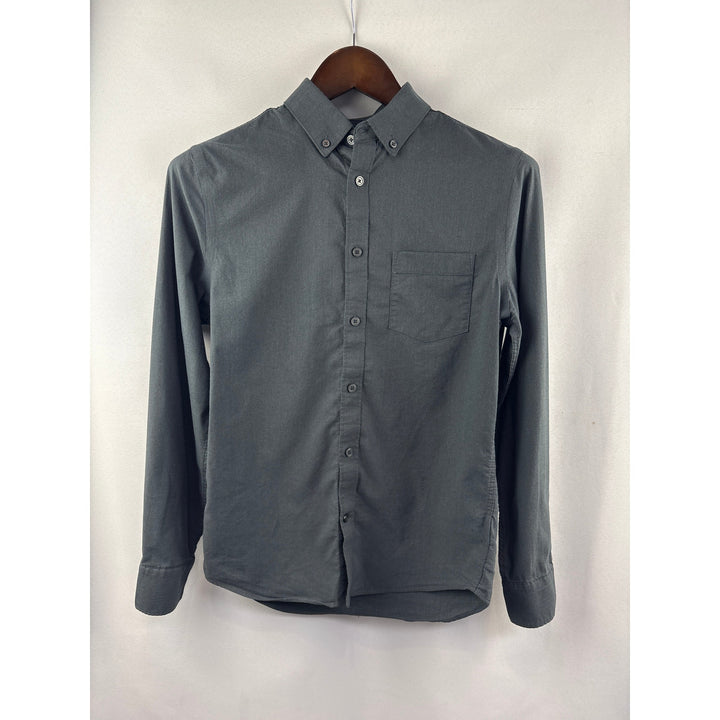 Men’s Express XS Charcoal Gray Button Up Dress Shirt