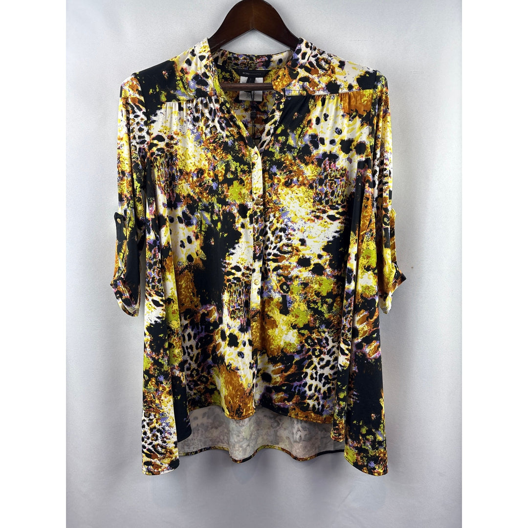 Women’s BCBG Maxazria Large Multicolor Animal Print Blouse