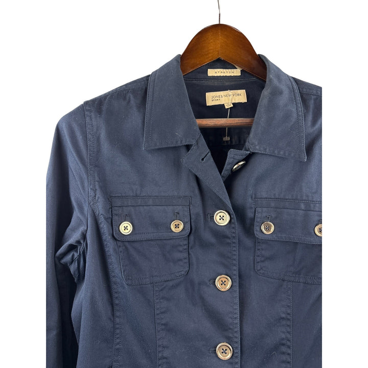 Women’s Jones New York Large Navy Blue Soft Jean Jacket