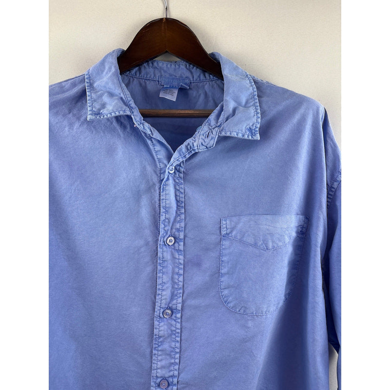 Women’s Fresh Produce Size 1X Cornflower Blue Button Up Shirt