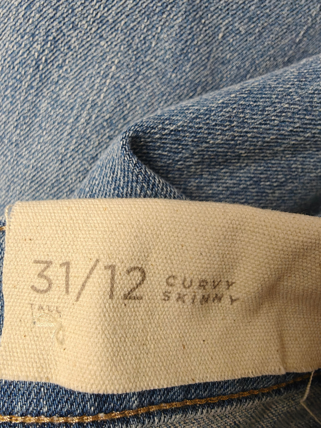 Ann Taylor LOFT Womens Curvy Skinny Jeans Light Wash Size 31 12 NWT