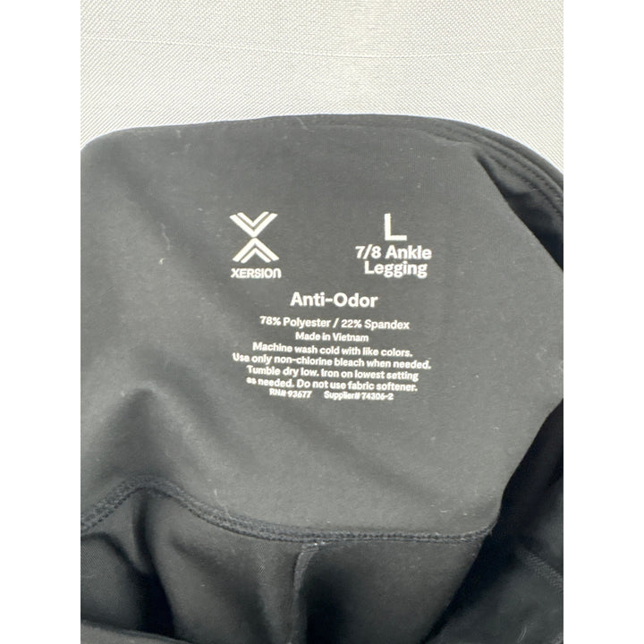 Women’s Xersion Large Black Leggings w/ Pockets