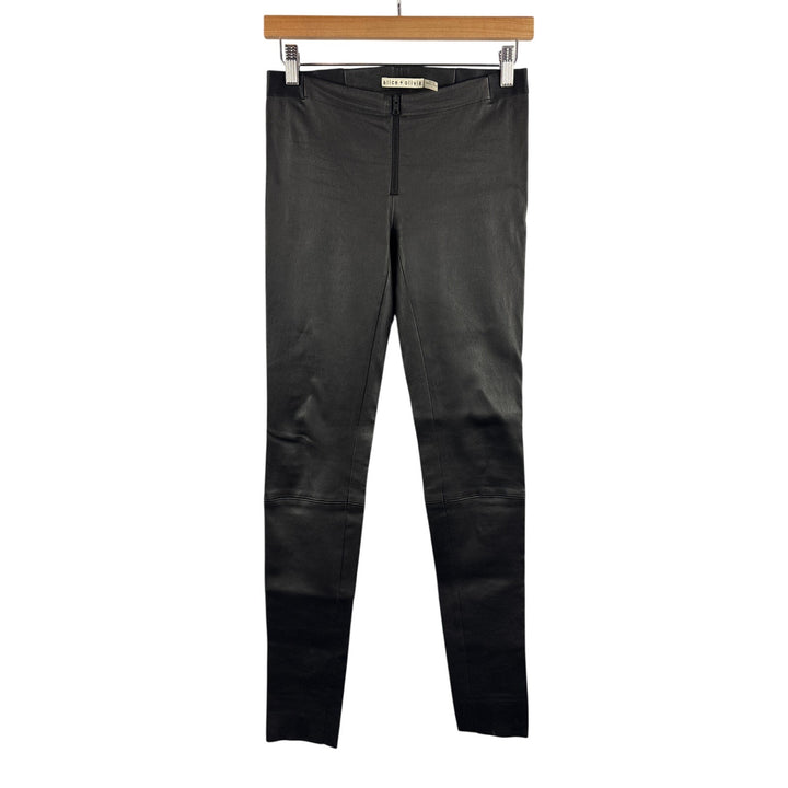 Women’s Alice + Olivia Size 0 Black Leather Pants