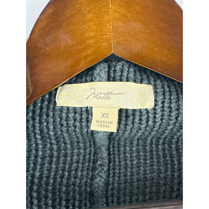 Women’s Motto XS Dark Grey Knit Cropped Cardigan