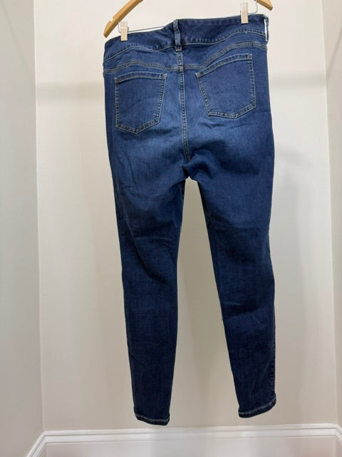 Torrid Super Soft Jegging Distressed Jeans Blue Sz14R / 34