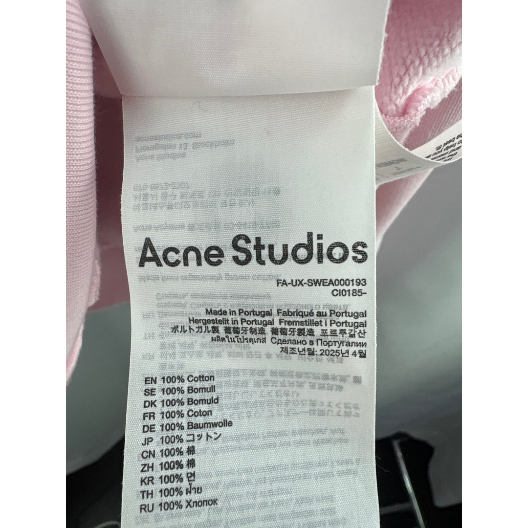 Women’s Acne Studios Large Bubblegum Pink Zip-Up Hoodie