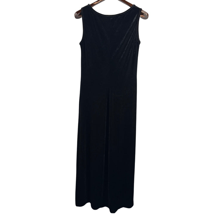 Women’s Karen Kane Large Black Velvet Sleeveless Maxi Dress