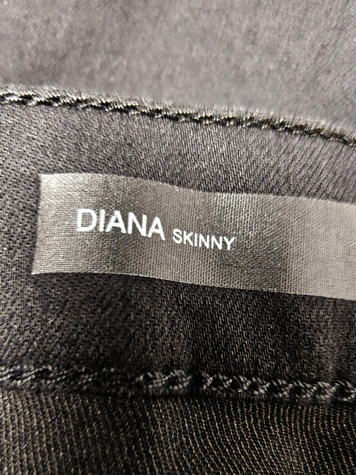 Womens KUT from the Kloth Diana Skinny Jeans Black Size 14 NWT