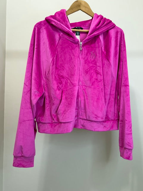 Victorias Secret Barbie Pink Velour Tracksuit Set Size Large NWT