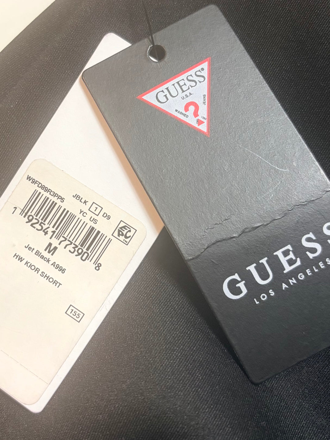 GUESS Black High Rise Tailored Shorts Size M NWT Silver Zip Y2K Going Out