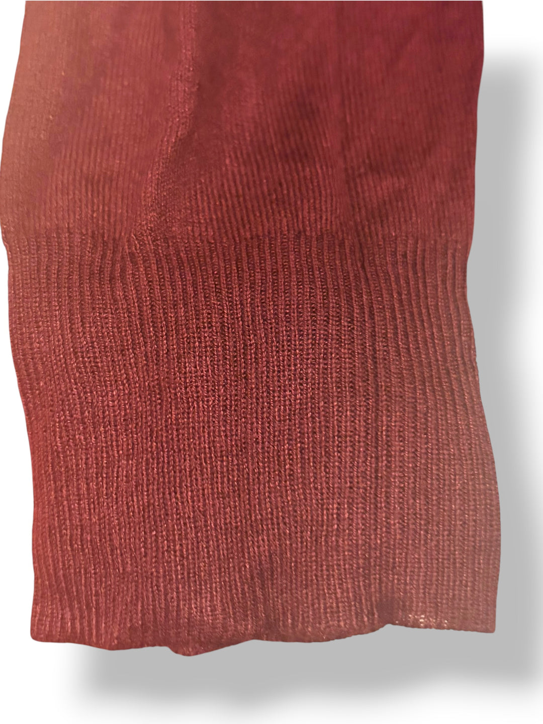 Zara Burgundy Lightweight Knit Sweater Top Size M NWT Quiet Luxury Workwear
