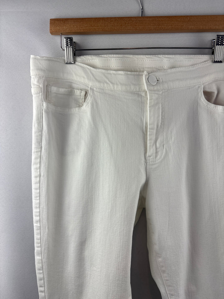 Women’s J.Jill Size 14 White Denim Jeggings