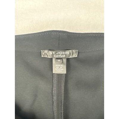 Women’s St. John Cavier Size 10 Black Slacks.