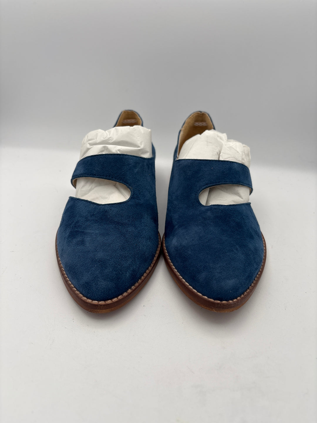 Women’s Anthropologie Size 8.5 Blue Suede Flats