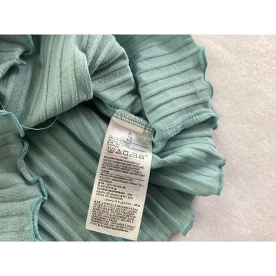 Old Navy Womens Ribbed Tank Top XL Cotton-Blend Blue Green