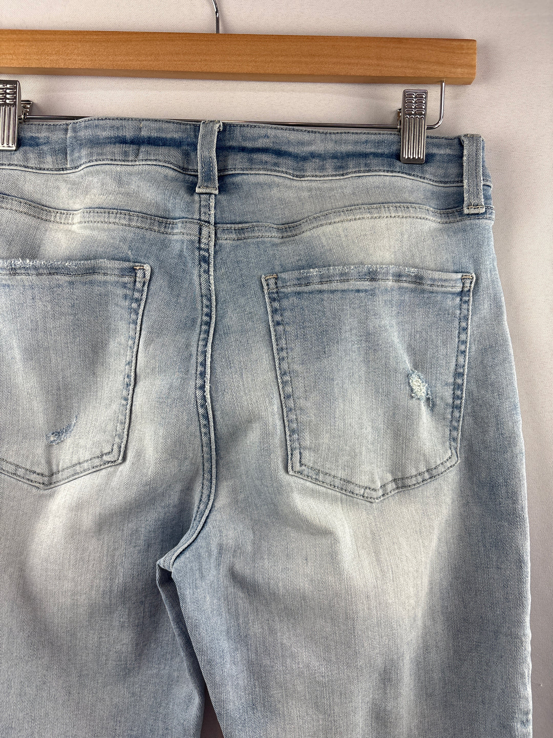 Women’s Cosmic Blue Love Size 30P Light Blue Straight Leg Jeans