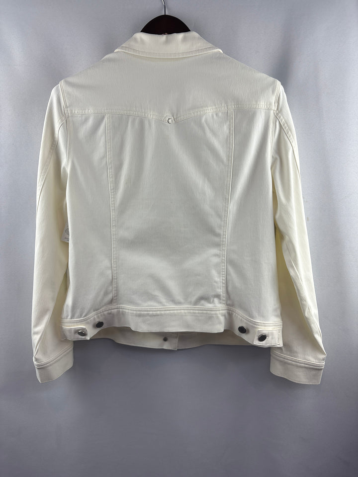 Women’s Liverpool Large White Denim Jacket