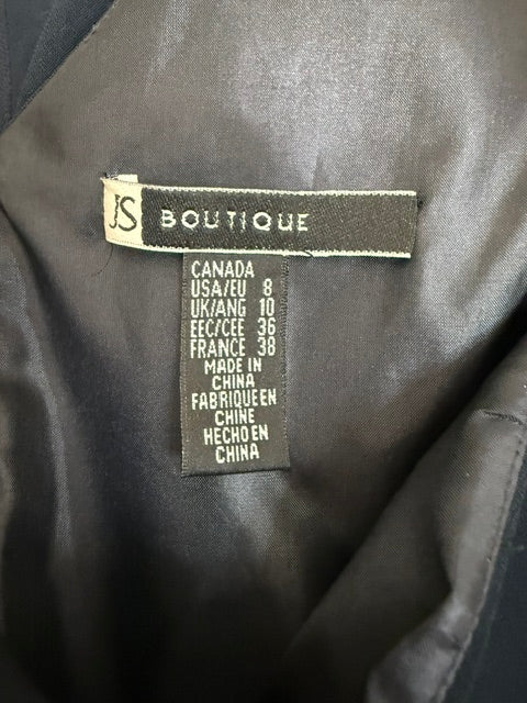 JS Boutique Navy A‑Line Cocktail Dress Sz8