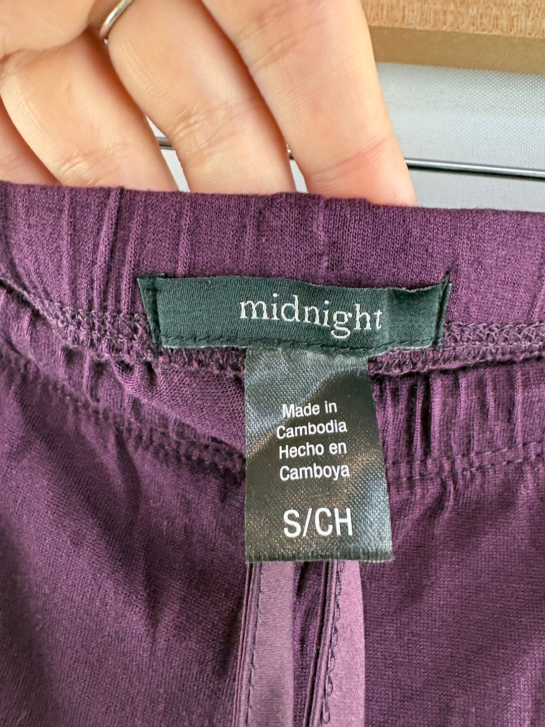 Women’s Midnight Small Plum Purple Sweater & Lounge Pants