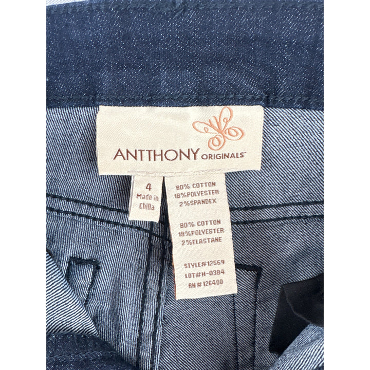 Antthony Originals Dark Wash Bootcut Denim Jeans Size 4