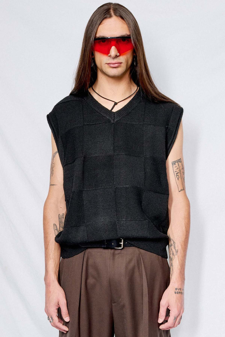 Women’s Dunst Small Black V-Neck Sweater Vest