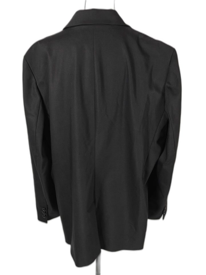 Womens Chicos Blazer Black Size 3 Oversized Boyfriend Jacket