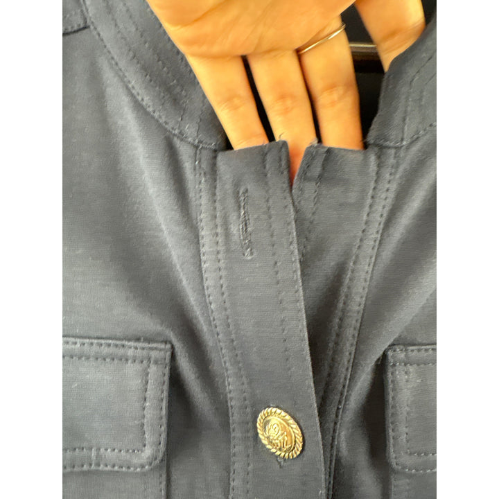 Women’s INC International Concepts Size 1X Navy Blazer w/ Ornate Silver Buttons