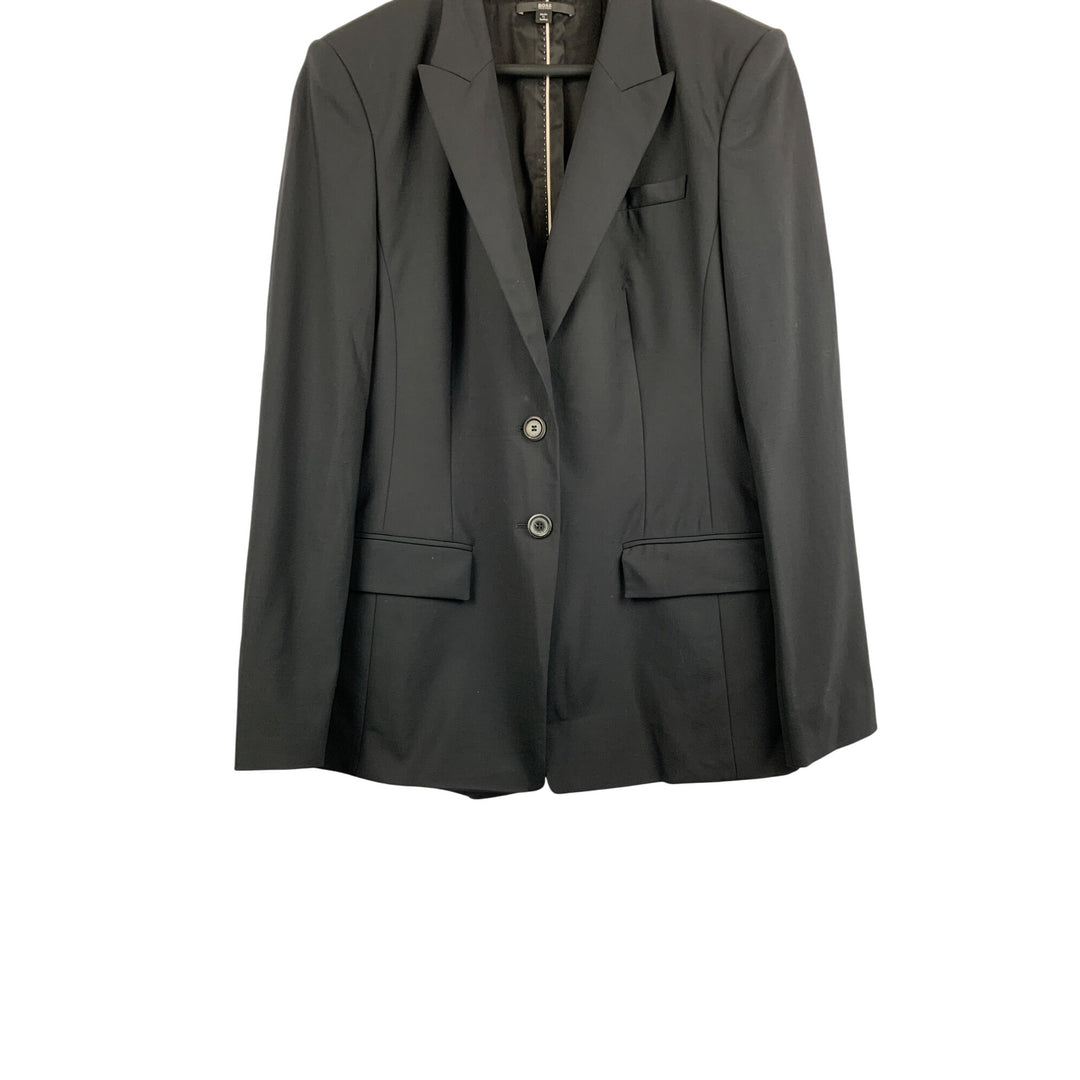 Hugo Boss Mens Black Blazer 32 Two-Button Suit Jacket