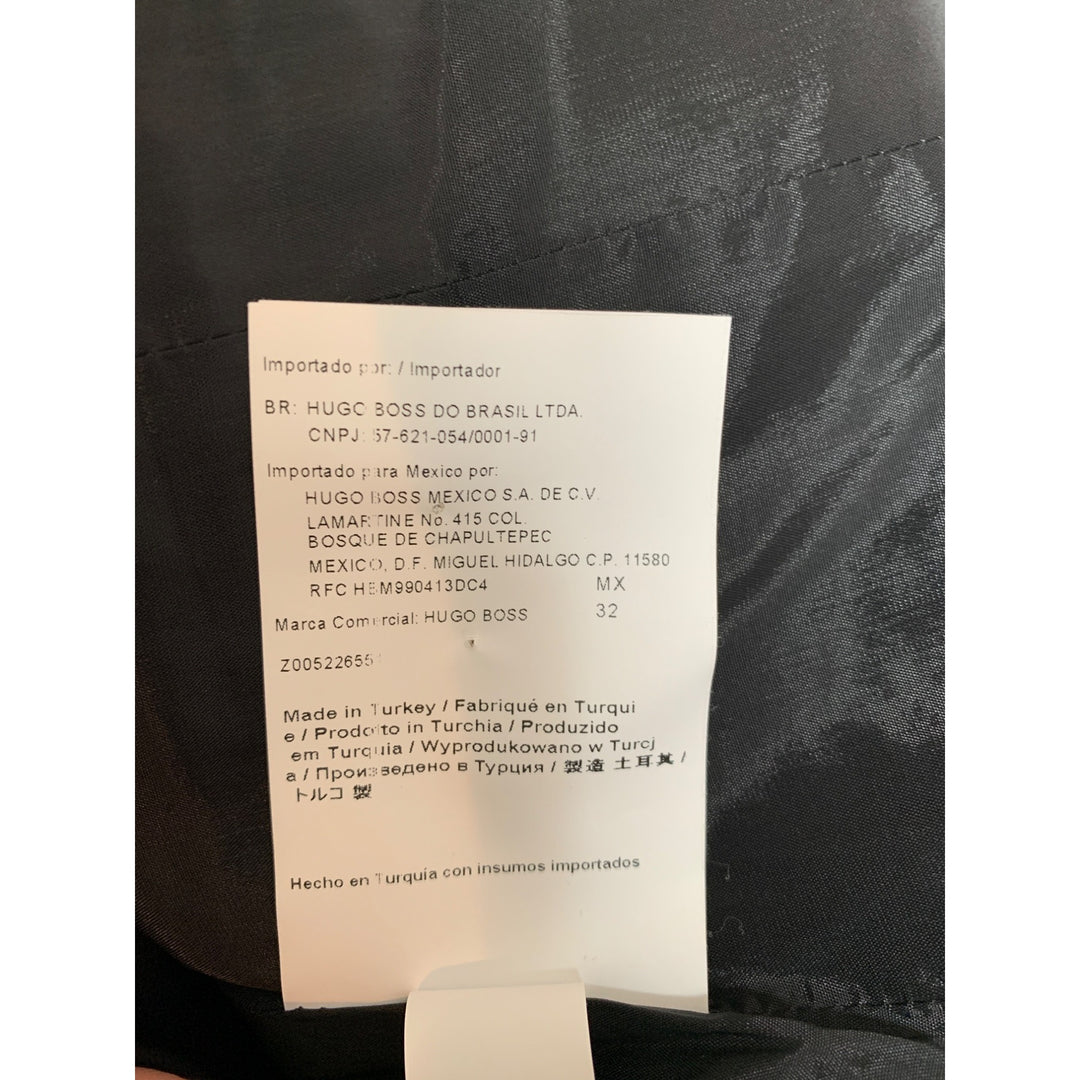 Hugo Boss Mens Black Blazer 32 Two-Button Suit Jacket