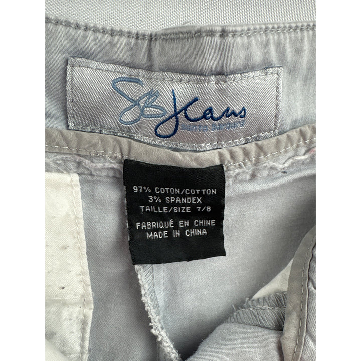 Womens SB Jeans Gray Cotton Blend Pants Size 7/8