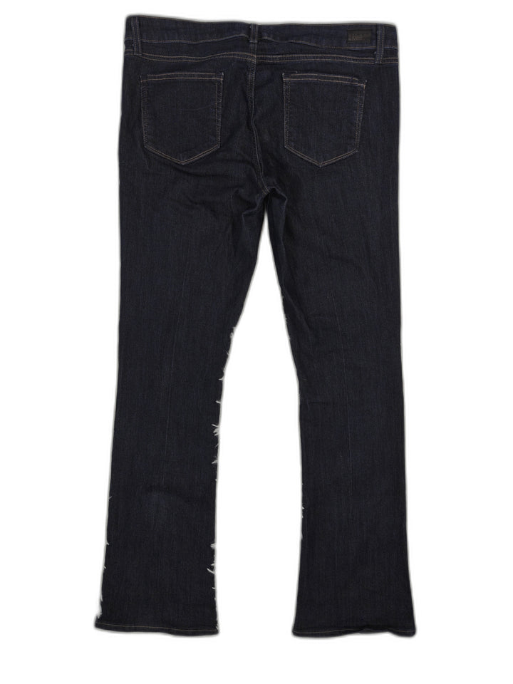 Womens PAIGE Manhattan Bootcut Jeans Dark Wash Size 33