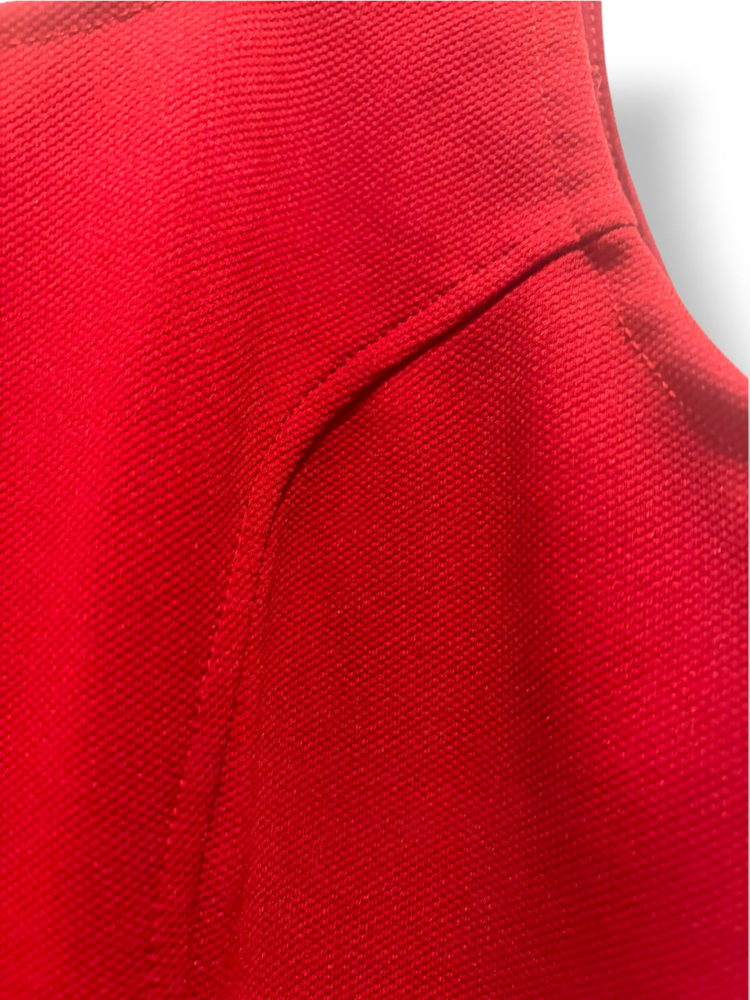Simlu Deep Red Fit And Flare Mini Dress Sleeveless Scoop Neck Size Small