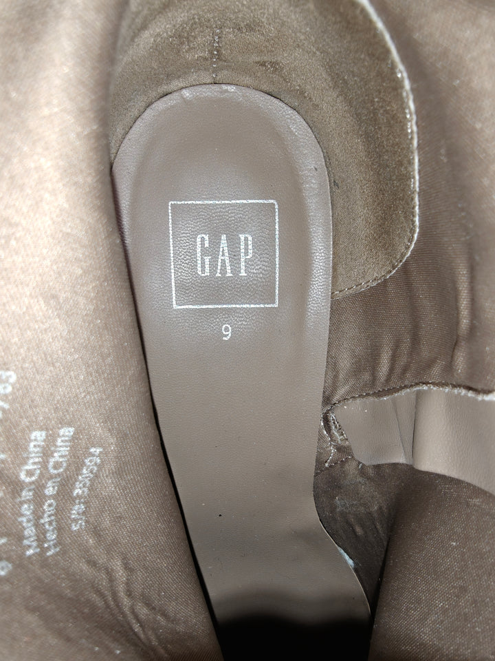 Womens Gap Ankle Boots Taupe Suede Size 9