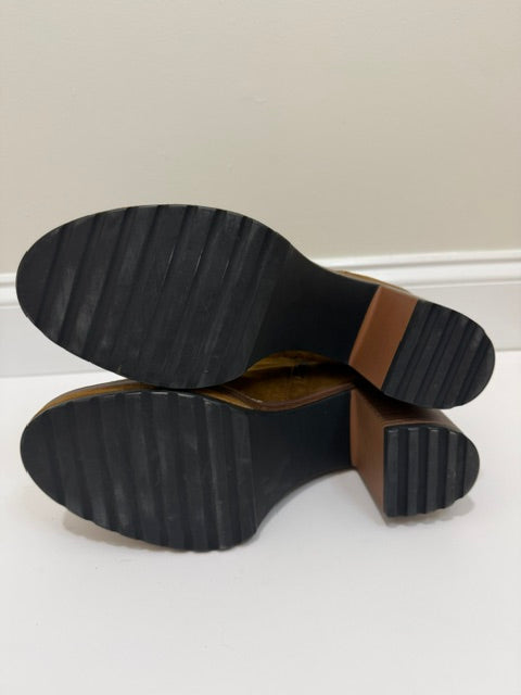 Steve Madden Shaniya Suede Platform Booties Brown NWT Sz10